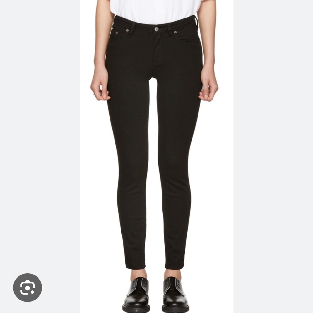 Acne Studios - Climb Stay Black cropped skinny jeans